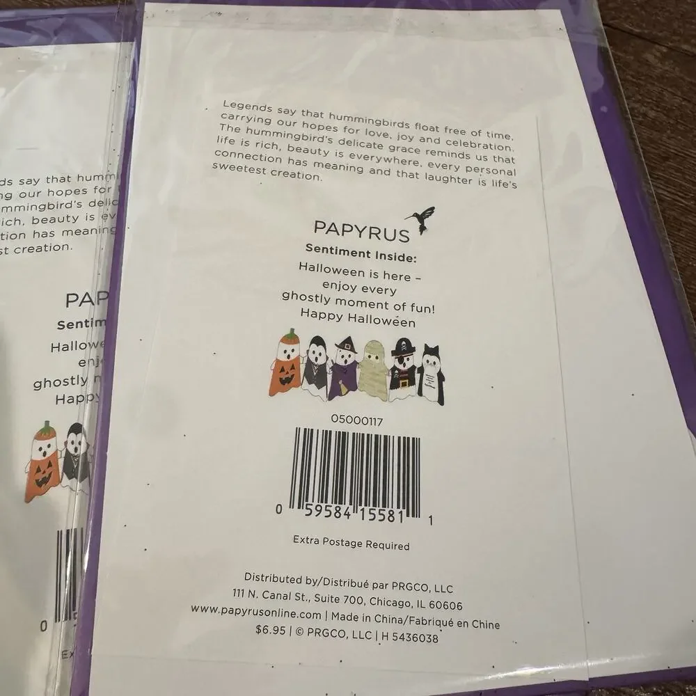 Lot of 8 Papyrus Greeting Cards Halloween New Sealed Retail $60 Mask Display Cat